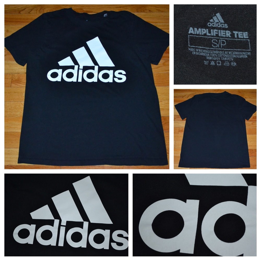 Men’s Adidas Amplifier logo t-shirt, size S
